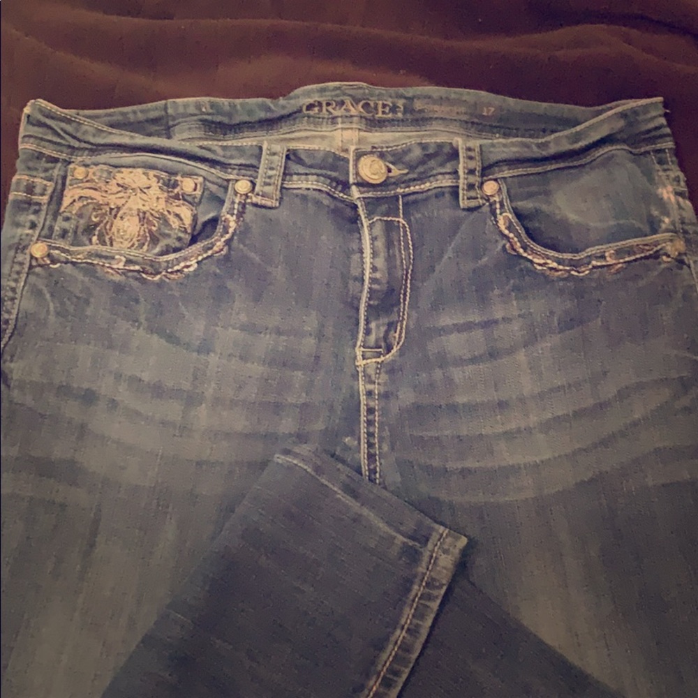 Grace in LA p-straight jeans size 17